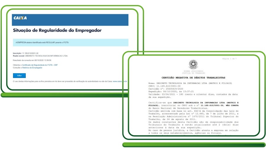 Exemplo de retorno de documento